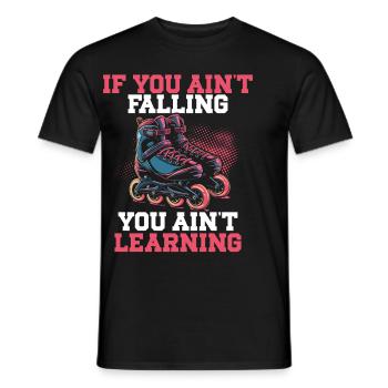 Inline Skating Rollerblading Inline Skates - Männer T-Shirt - Schwarz - Vorne - AI Model Male 178 light (178cm)