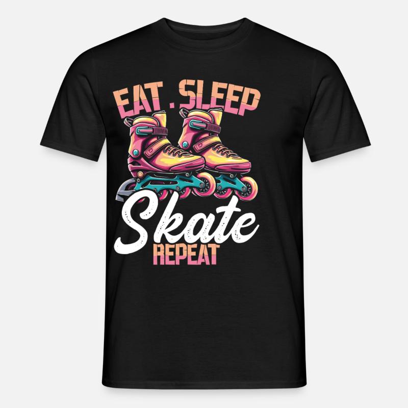 Inline Skating Rollerblading Inline Skates - Männer T-Shirt - Schwarz