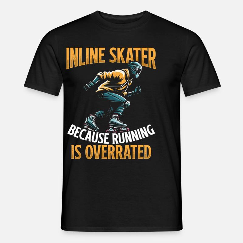 Inline Skating Rollerblading Inline Skates - Männer T-Shirt - Schwarz