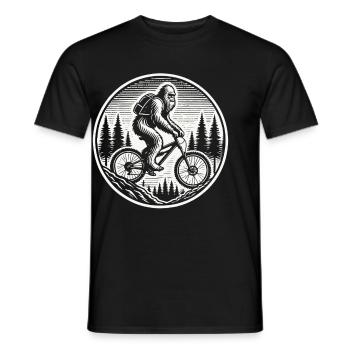 Bigfoot Bike Adventure Forest - T-shirt homme - noir - Devant - AI Model Male 178 light (178cm)