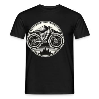 VTT Aventure Vélo Nature - T-shirt homme - noir - Devant - AI Model Male 178 light (178cm)