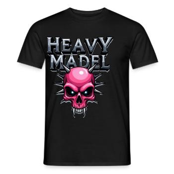 Biker Rocker, Heavy Rock, Punk, Hard Girl Metal - Männer T-Shirt - Schwarz - Vorne - AI Model Male 178 light (178cm)