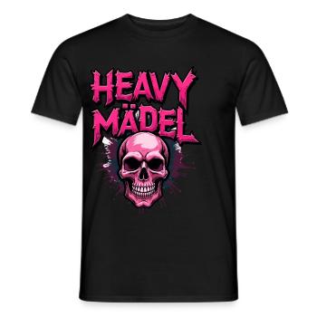 Biker Rocker, Heavy Rock, Punk, Hard Girl Metal - Männer T-Shirt - Schwarz - Vorne - AI Model Male 178 light (178cm)