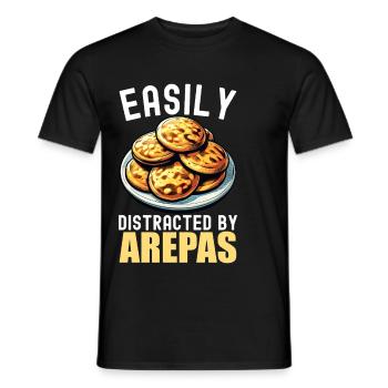 Venezuelan Arepas - Men's T-Shirt - black - Front - AI Model Male 178 light (178cm)