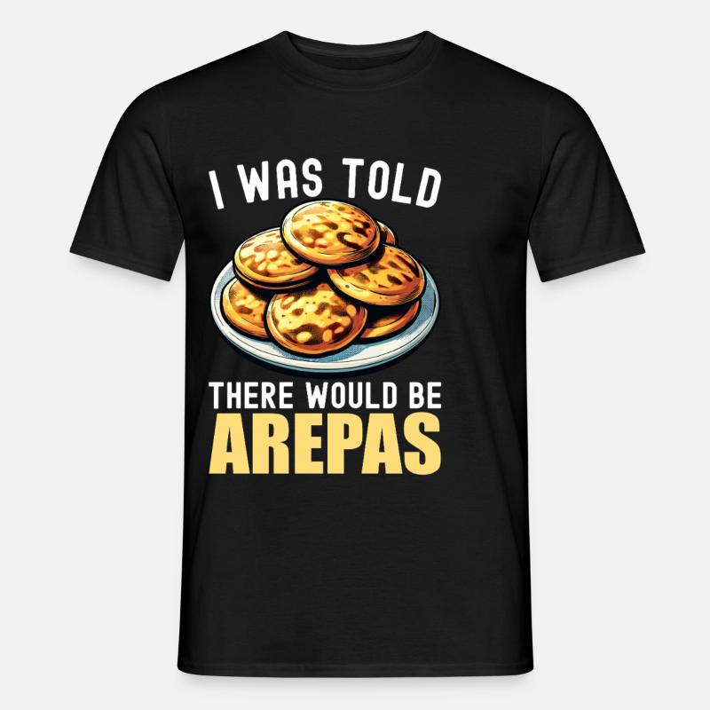 Venezolanische Arepas - Männer T-Shirt - Schwarz