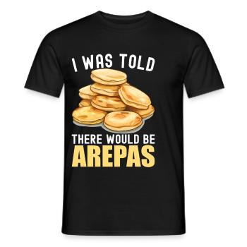 Venezolanische Arepas - Männer T-Shirt - Schwarz - Vorne - AI Model Male 178 light (178cm)