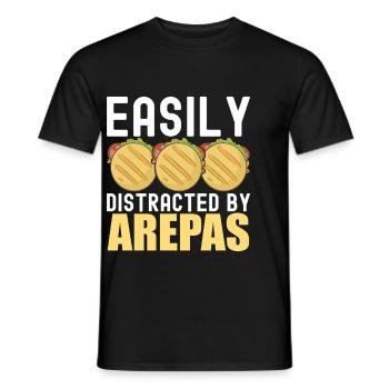 Venezolanische Arepas - Männer T-Shirt - Schwarz - Vorne - AI Model Male 178 light (178cm)