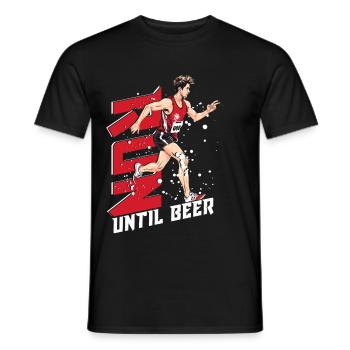 Marathon Marathonläufer Run Until Beer - T-shirt homme - noir - Devant - AI Model Male 178 light (178cm)