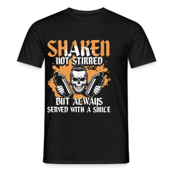 Bartender Bartender Bartending - Men's T-Shirt - black - Front - AI Model Male 178 light (178cm)