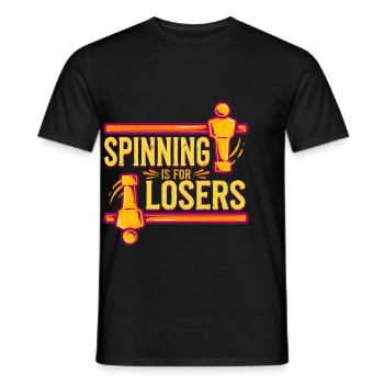 Tischfußball Tischkicker - Männer T-Shirt - Schwarz - Vorne - AI Model Male 178 light (178cm)