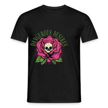 Dark Romance Desires - Men's T-Shirt - black - Front - AI Model Male 178 light (178cm)