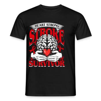 Schlaganfall Erholung - Männer T-Shirt - Schwarz - Vorne - AI Model Male 178 light (178cm)