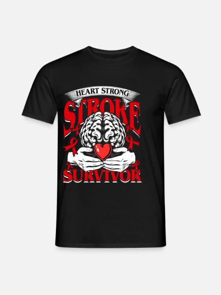 Schlaganfall Erholung - Männer T-Shirt - Schwarz