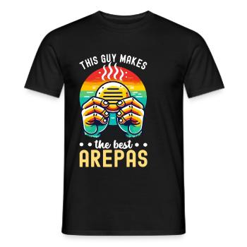 Venezolanische Arepas - Männer T-Shirt - Schwarz - Vorne - AI Model Male 178 light (178cm)