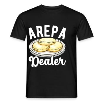 Venezuelan Arepas - Men's T-Shirt - black - Front - AI Model Male 178 light (178cm)