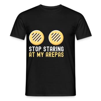 Venezuelan Arepas - Men's T-Shirt - black - Front - AI Model Male 178 light (178cm)