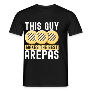 Venezolanische Arepas - Männer T-Shirt - Schwarz - Vorne - AI Model Male 178 light (178cm)