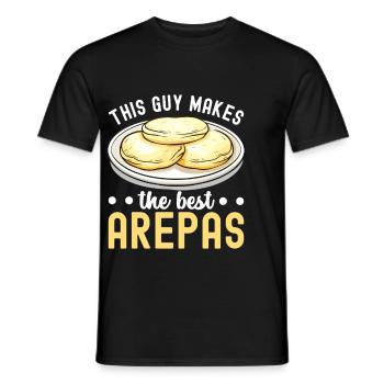 Venezolanische Arepas - Männer T-Shirt - Schwarz - Vorne - AI Model Male 178 light (178cm)