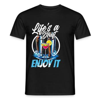 Bartender Bartender Bartending - Men's T-Shirt - black - Front - AI Model Male 178 light (178cm)