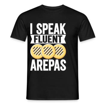 Venezuelan Arepas - Men's T-Shirt - black - Front - AI Model Male 178 light (178cm)