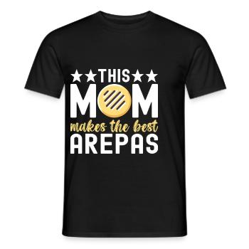 Venezuelan Arepas - Men's T-Shirt - black - Front - AI Model Male 178 light (178cm)