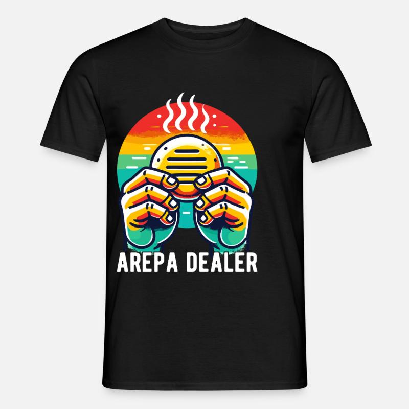 Venezolanische Arepas - Männer T-Shirt - Schwarz