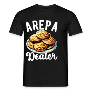 Venezuelan Arepas - Men's T-Shirt - black - Front - AI Model Male 178 light (178cm)