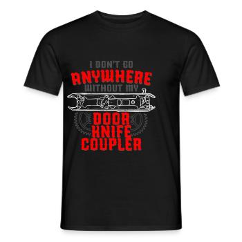Elevator mechanic Elevator fitter - Men's T-Shirt - black - Front - AI Model Male 178 light (178cm)