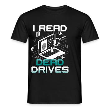 Digital Forensics - Men's T-Shirt - black - Front - AI Model Male 178 light (178cm)
