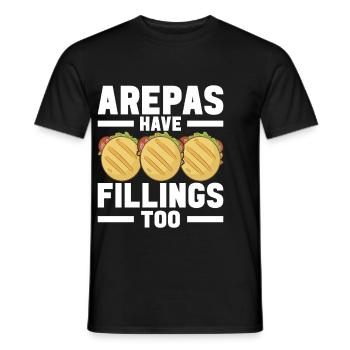Venezolanische Arepas - Männer T-Shirt - Schwarz - Vorne - AI Model Male 178 light (178cm)