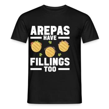 Venezolanische Arepas - Männer T-Shirt - Schwarz - Vorne - AI Model Male 178 light (178cm)