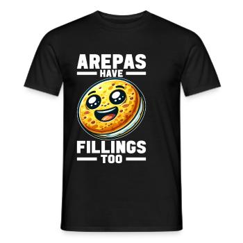 Venezolanische Arepas - Männer T-Shirt - Schwarz - Vorne - AI Model Male 178 light (178cm)