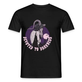 Dark Romance Devoted To Darkness - Men's T-Shirt - black - Front - AI Model Male 178 light (178cm)