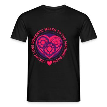 Elevator mechanic Elevator fitter - Men's T-Shirt - black - Front - AI Model Male 178 light (178cm)