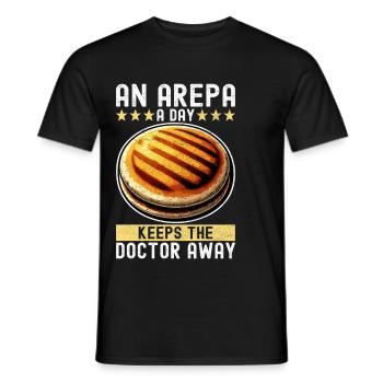 Venezolanische Arepas - Männer T-Shirt - Schwarz - Vorne - AI Model Male 178 light (178cm)
