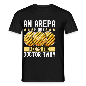Venezuelan Arepas - Men's T-Shirt - black - Front - AI Model Male 178 light (178cm)