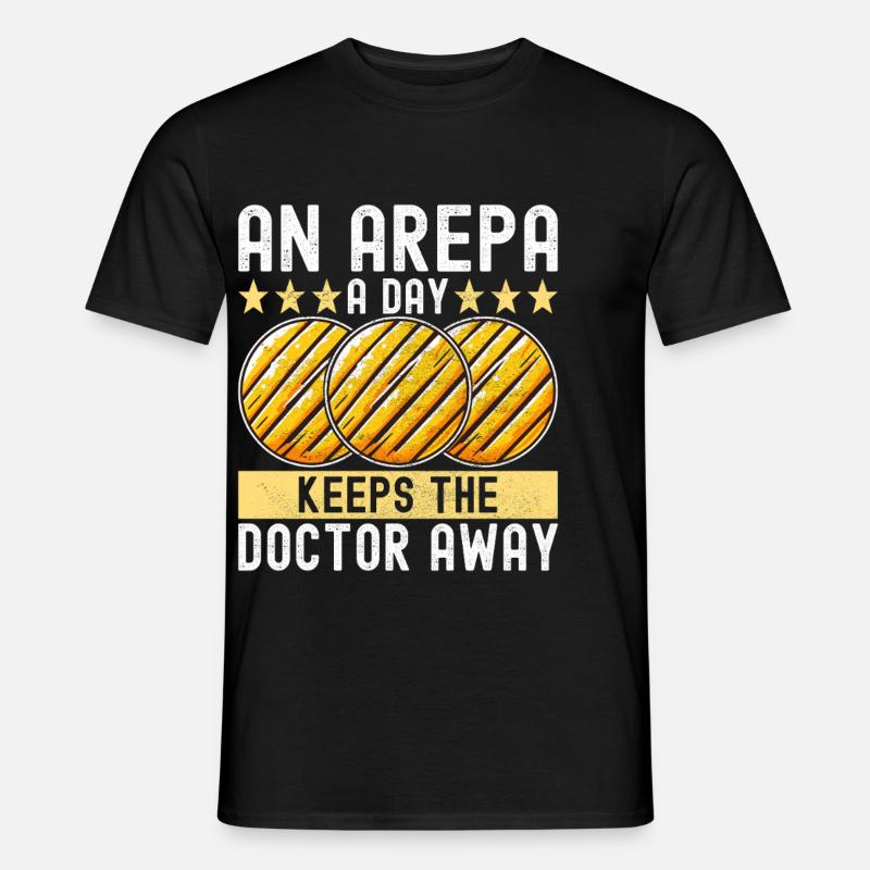 Venezolanische Arepas - Männer T-Shirt - Schwarz