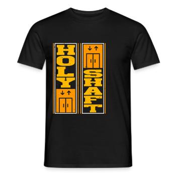 Elevator Mechanic Elevator Fitter Holy Shaft - Men's T-Shirt - black - Front - AI Model Male 178 light (178cm)