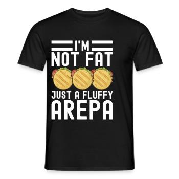 Arepas vénézuélienne - T-shirt homme - noir - Devant - AI Model Male 178 light (178cm)