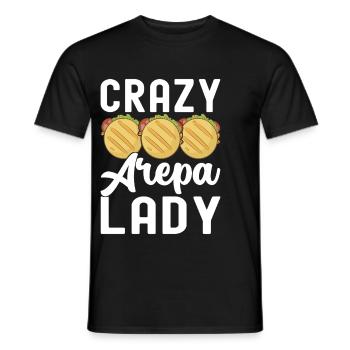 Venezuelan Arepas - Men's T-Shirt - black - Front - AI Model Male 178 light (178cm)