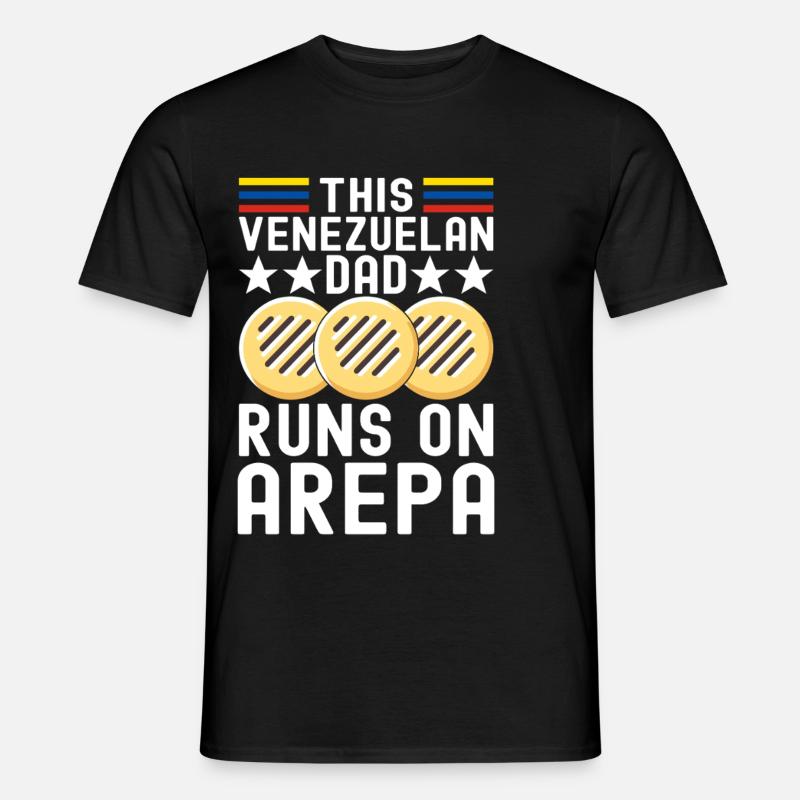 Venezolanische Arepas - Männer T-Shirt - Schwarz