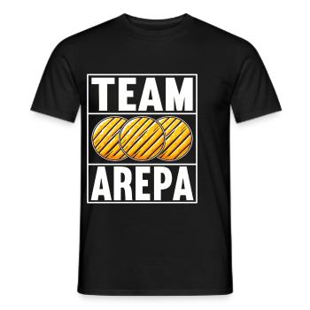 Venezuelan Arepas - Men's T-Shirt - black - Front - AI Model Male 178 light (178cm)
