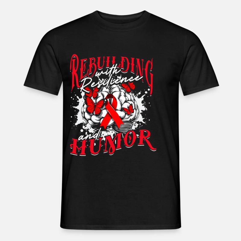 Schlaganfall Erholung - Männer T-Shirt - Schwarz