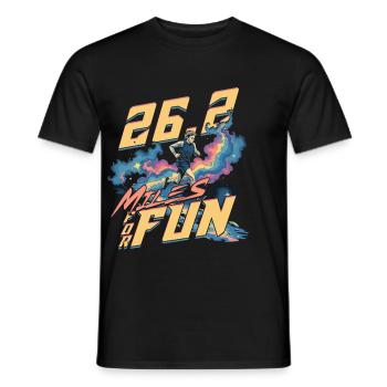 Marathonien Marathonien 26,2 miles pour le plaisir - T-shirt homme - noir - Devant - AI Model Male 178 light (178cm)