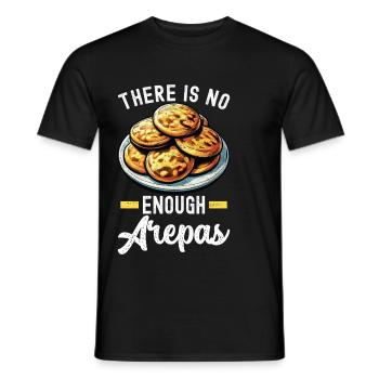 Venezuelan Arepas - Men's T-Shirt - black - Front - AI Model Male 178 light (178cm)