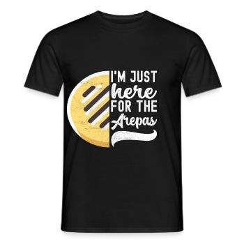 Venezuelan Arepas - Men's T-Shirt - black - Front - AI Model Male 178 light (178cm)
