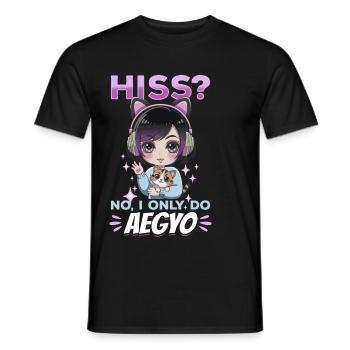 Anime K Pop & Cats Kawaii - Männer T-Shirt - Schwarz - Vorne - AI Model Male 178 light (178cm)