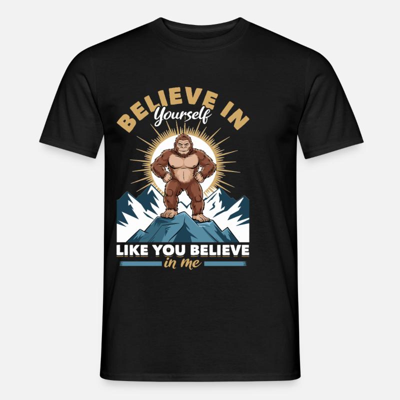 Bigfoot Sasquatch - Männer T-Shirt - Schwarz