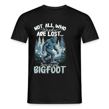 Bigfoot Sasquatch - Männer T-Shirt - Schwarz - Vorne - AI Model Male 178 light (178cm)