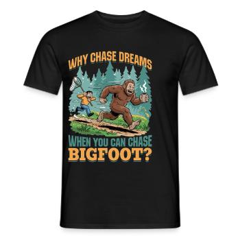 Bigfoot Sasquatch - Männer T-Shirt - Schwarz - Vorne - AI Model Male 178 light (178cm)